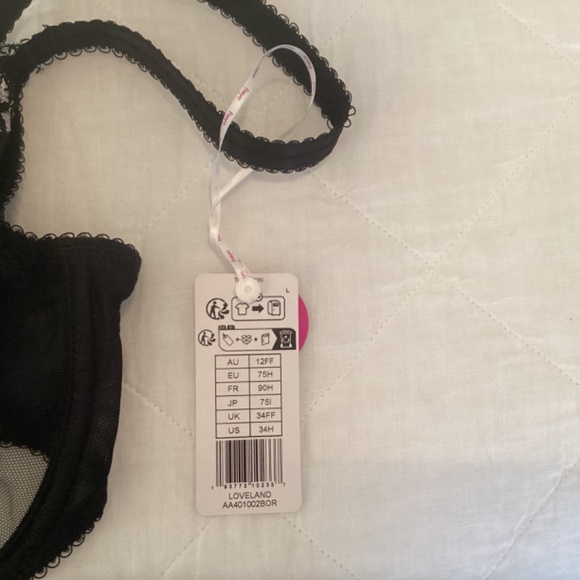 Freya Loveland Plunge Bra black 34H NWT - Picture 4 of 4